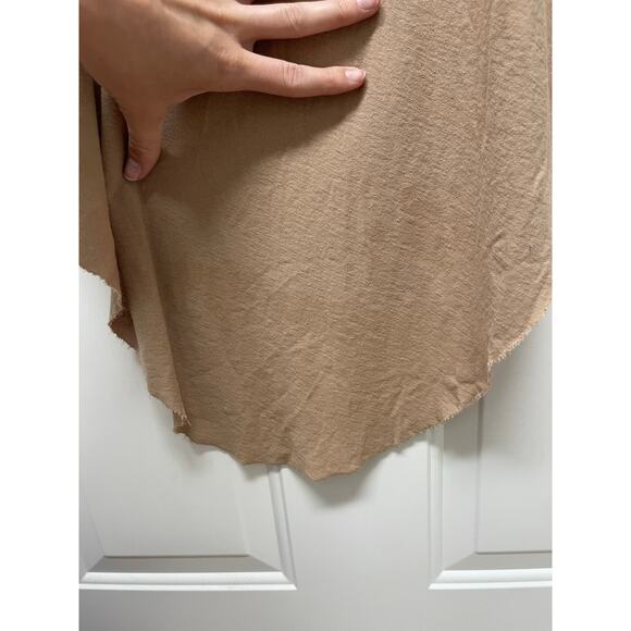 Frank & Eileen Tee Lab High Low Long Sleeve top light brown size small FLAWED - Picture 4 of 10